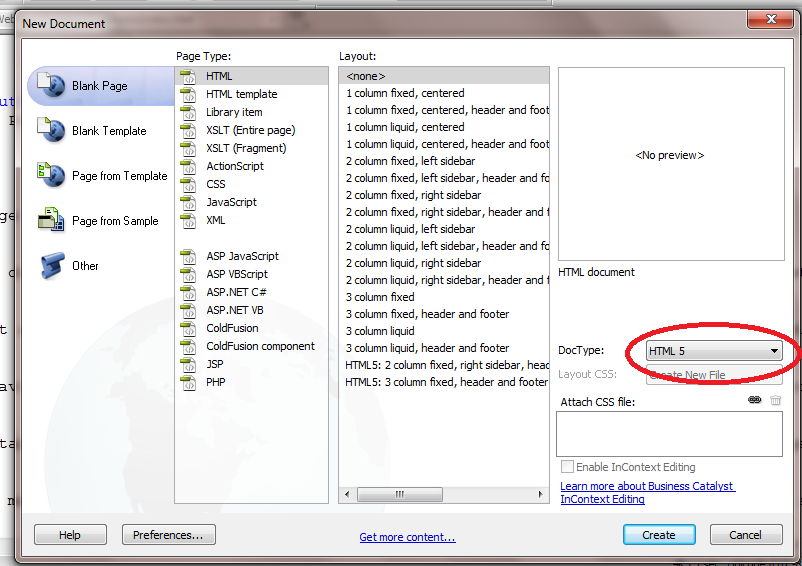 File New Dialog
